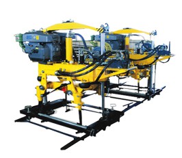 YD-22型液壓搗固機,雙導柱框架結構，單缸升降方式